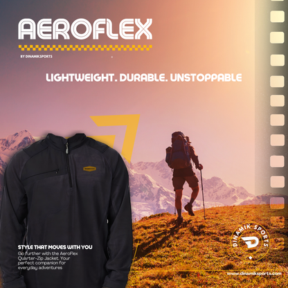 AeroFlex Quarter-Zip Jacket – Lightweight Activewear by DINAMIKSPORTS