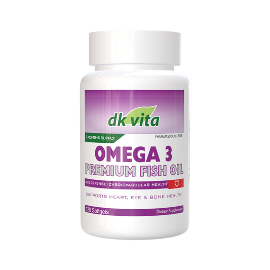 Omega 3 - Premium Fish Oil - 120 Softgels