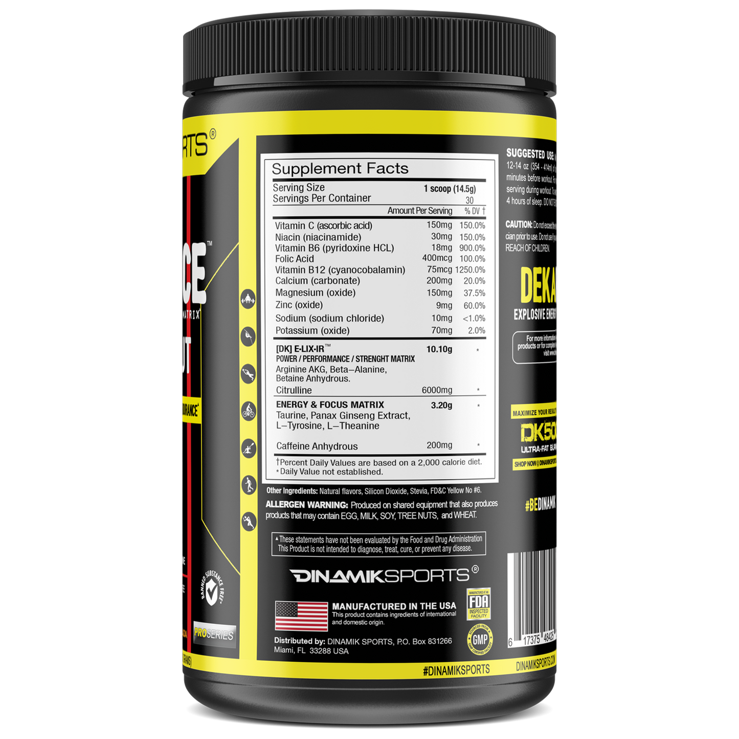 DINAMIK SPORTS - DEKAFORCE PRE-WORKOUT